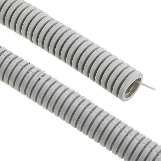 BeMatik - PVC ribbelbuis met M-16 geleiding 100 m grijs