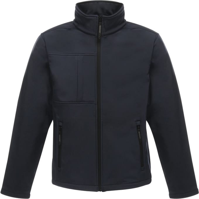Regatta Heren Octagon II Soft Shell Jas (Marine/Seal Grijs)
