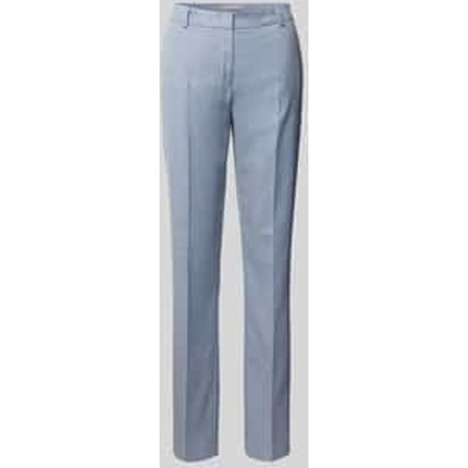 Stoffen slim fit broek met structuurpatroon