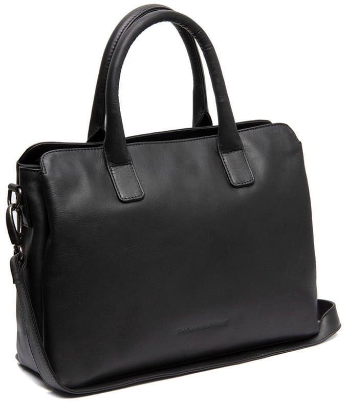 Chesterfield Valmonte Waxed Pull Up Schoudertas - Zwart