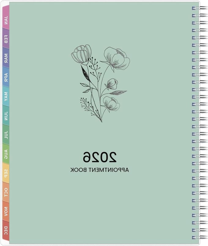 Afsprakenplanner - Agenda Planner - Afspraken Inplannen - Modeljaar 2026 - A4 - Bloemen