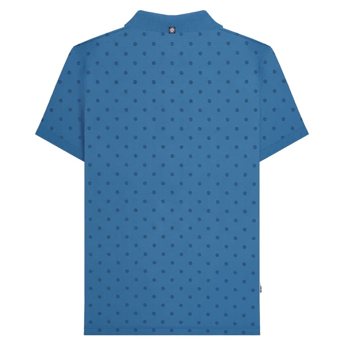 Lambretta Heren Premium AW24 Target Polo Shirt (Donkerblauw/Navy)