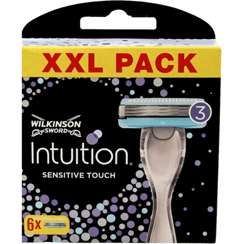 Wilkinson Sword Intuition Sensitive Touch 3-Blade Razor Replacement Blades - 6 stuks