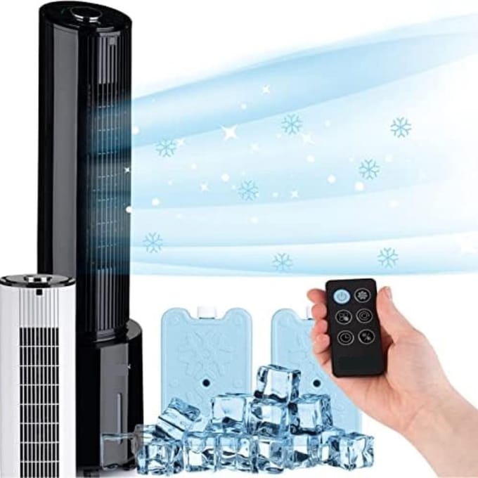 Aircooler Met Koelelementen - Aircooler Met Water - Zwart