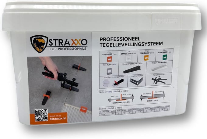 Complete starterset 3 mm – 100 clips, 100 keggen en tang