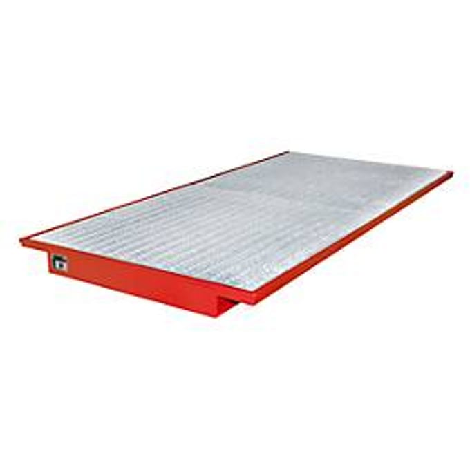 Hangende opvangbakken voor stelling type EHW 2700, rood RAL3000