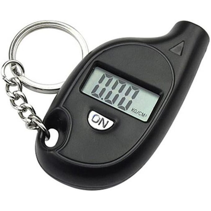 Digitale Bandenspanningsmeter Band Band Luchtpomp Drukmeter LCD-scherm 5-150 PSI Auto Uitschakeling PSI KPa zwart