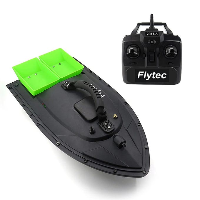 Flytec 2011-5 Fishfinder 1,5 kg Laden Afstandsbediening Visaas Boot RC Boot KIT Versie DIY EU groen