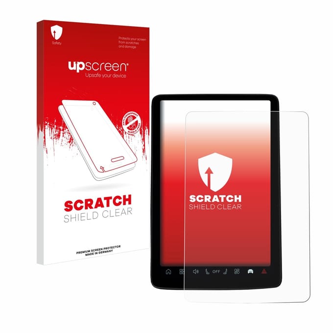 upscreen - Screenprotector voor Volvo EX30 12.3" - Folie Beschermfolie transparant