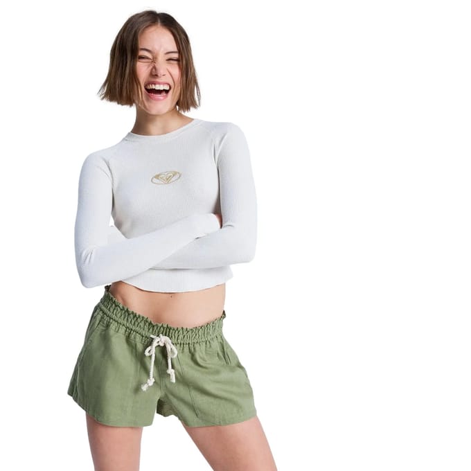 Roxy Oceanside Korte Broek Groen S Vrouw