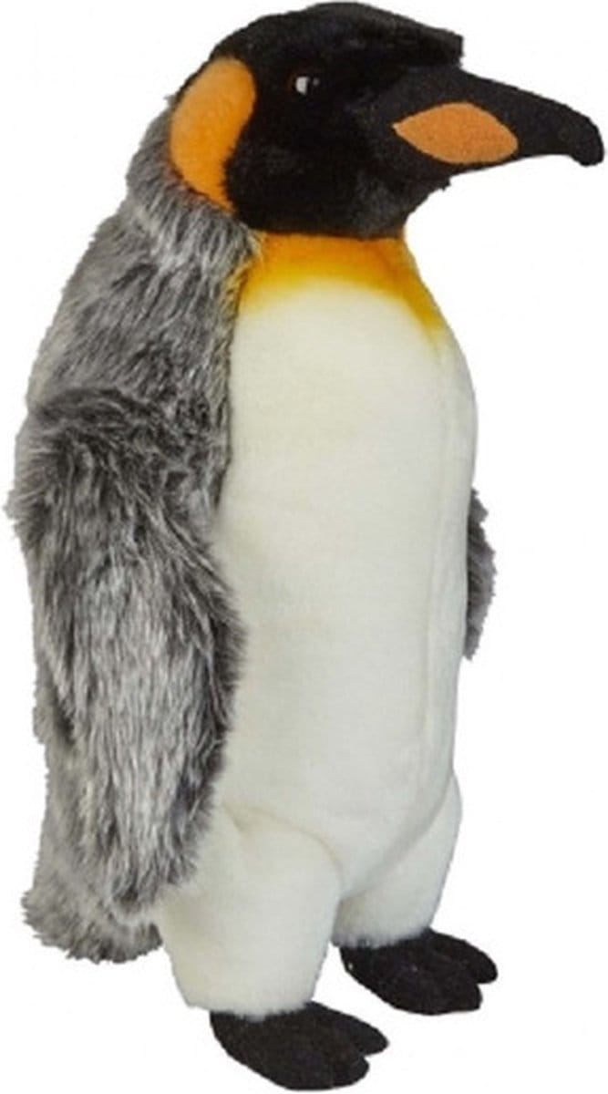 Ravensden Pluche dierenknuffel koningspinguin - 32 cm - pooldieren knuffels