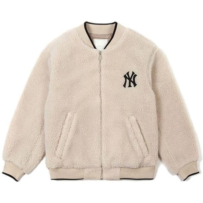 MLB New York Yankees Lamsvel Jas Uniseks Jas Beige 31JPF1061-50B L white