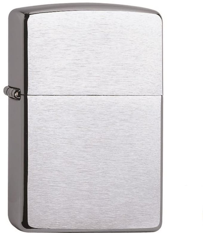 Elektrische Zippo arc regular chroom brush finish