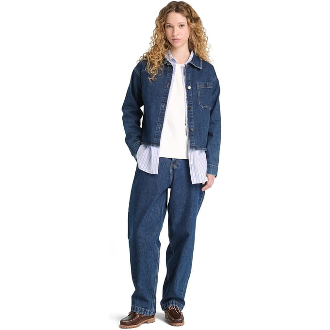 Timberland Denim Shacket Medium Blue Taglia: S | Giacche di jeans Outlet | Donna | Blu