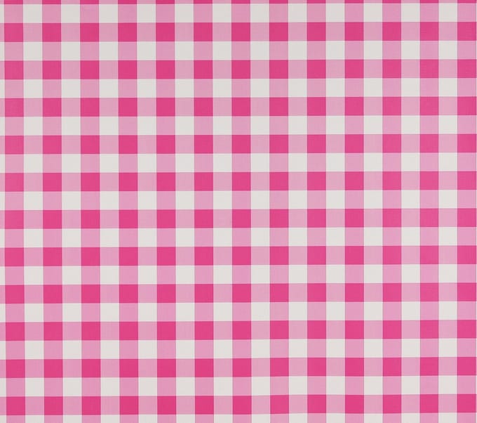 Dutch Wallcoverings Papierbehang ruitje - roze/wit
