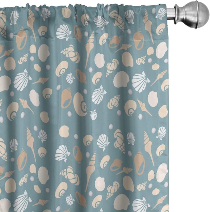 ABAKUHAUS – Gordijnen 2x75×175 cm – microvezels – halfdonker – kadetblauw