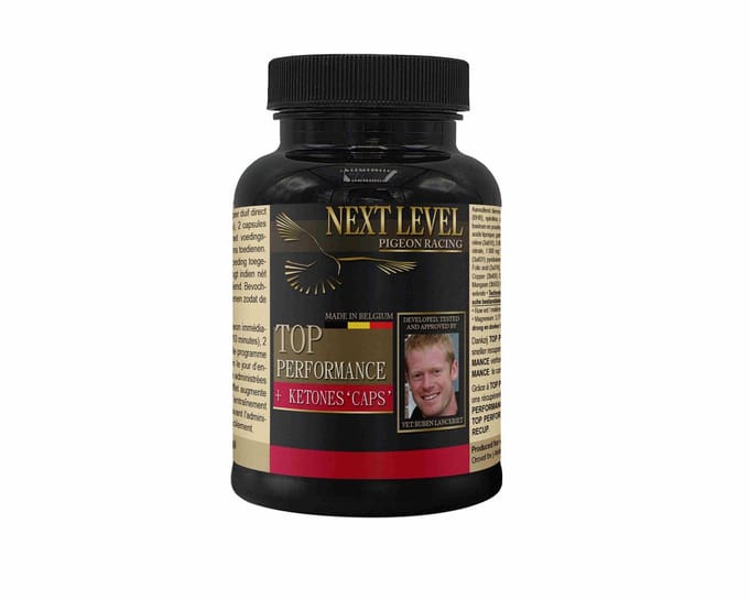Next Level Top Performance Caps + ketonen 360 capsules - voor postduiven