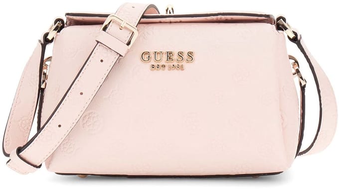 GUESS Schoudertas Phoebe Mini Crossbody Bag Rose Water Logo Roze