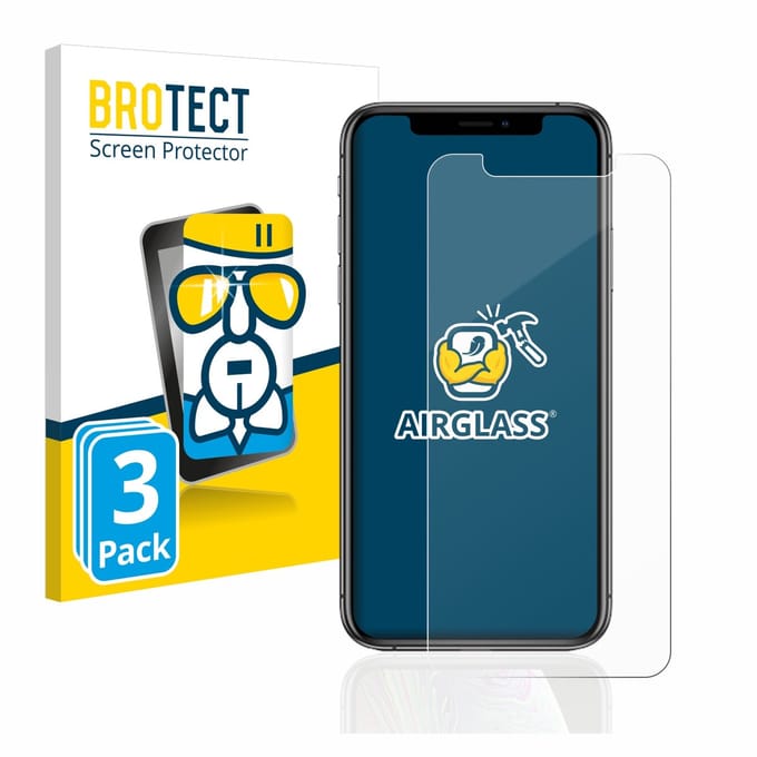 Screenprotector 3 Stuks voor Apple iPhone Xs / 11 Pro Beschermglas transparant