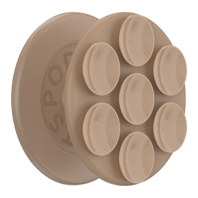 PopSockets Suck-Up Grip & Mount - met Magnetische Ring Zuignap - Latte