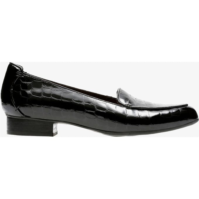 Keesha Luca Zwarte Patenten/Krokodillenleer Schoenen