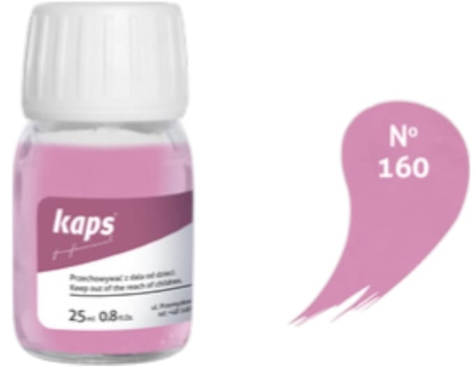 Kaps super color leer & kunstleer verf inc.cleaner - (160) Roze - 25ml