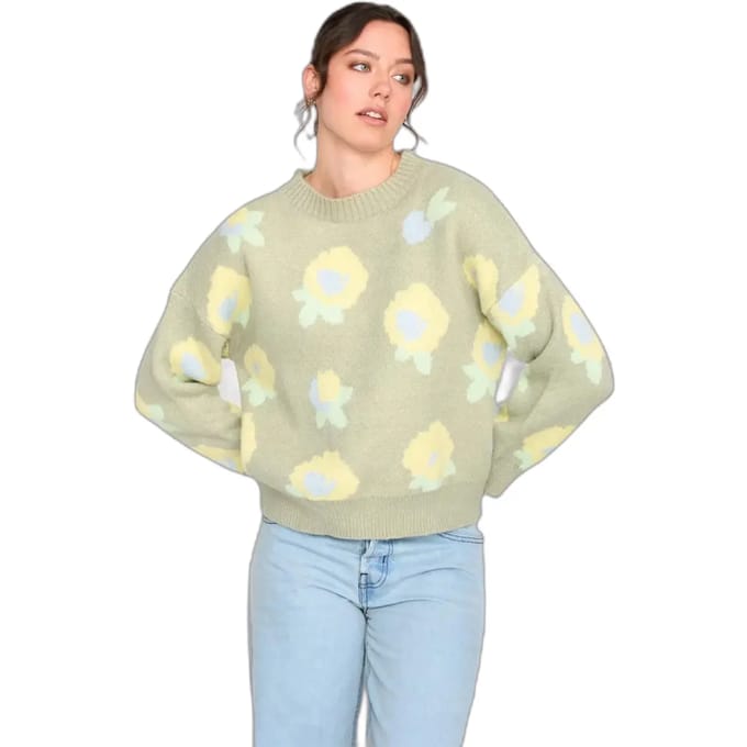Gebreide trui met bloemenpatroon dames 24 Colours