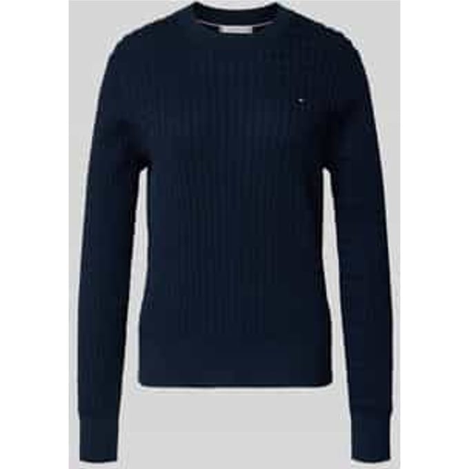 Slim fit pullover van puur katoen