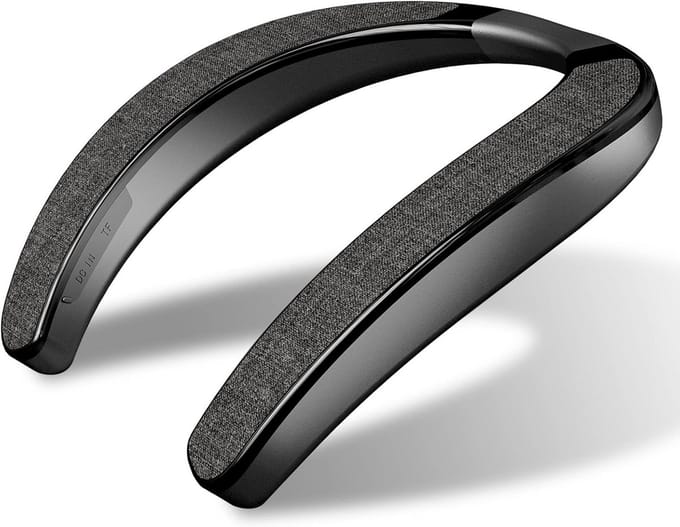 Draagbare Bluetooth Nekluidspreker met 3D Stereo Geluid en Lange Speeltijd