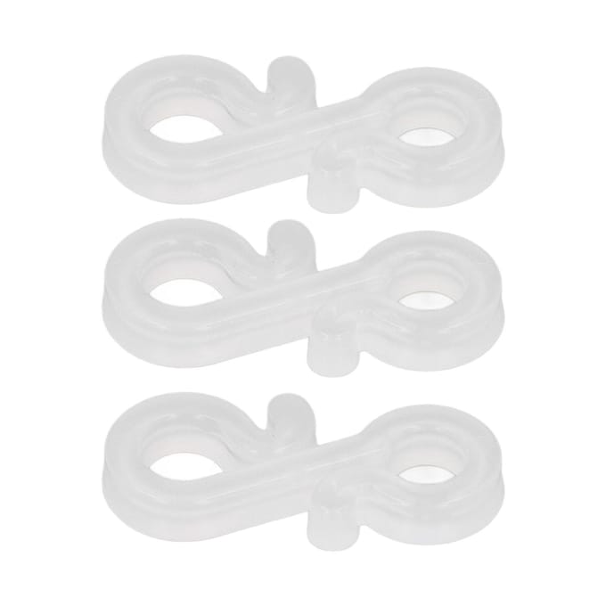 150 Stuks S-vormige Haken Stevig Duurzaam Plastic Dubbele Uiteinden Multifunctionele Kerstverlichting Clips voor Feest wit