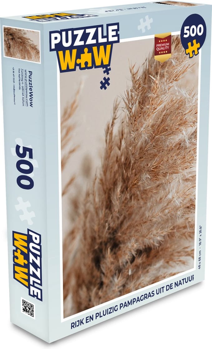 Puzzel Gras - Planten - Natuur - Pampasgras - Legpuzzel - Puzzel 500 stukjes