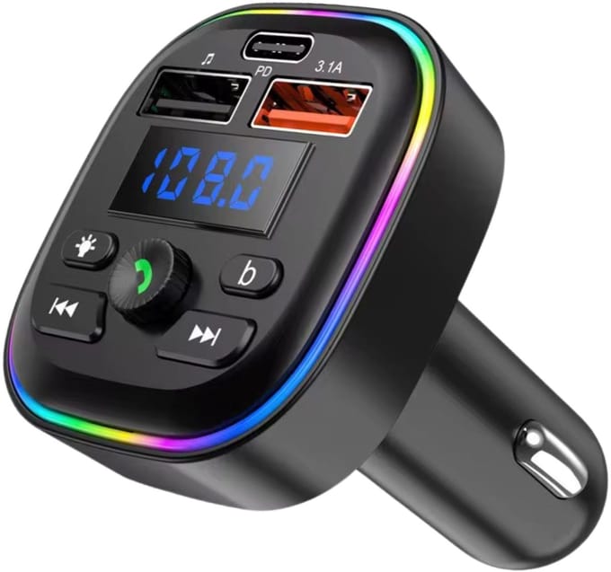 Nextora Bluetooth Transmitter - Bluetooth 5.3 - Autolader- Bluetooth Auto - Zwart