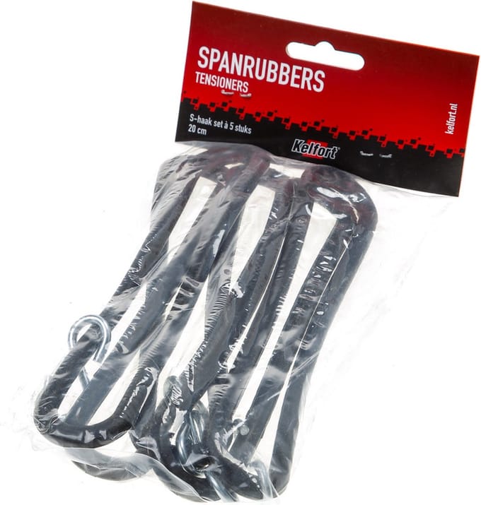 Kelfort Spanrubbers 20cm + S-haak 5 stuks - 1515208