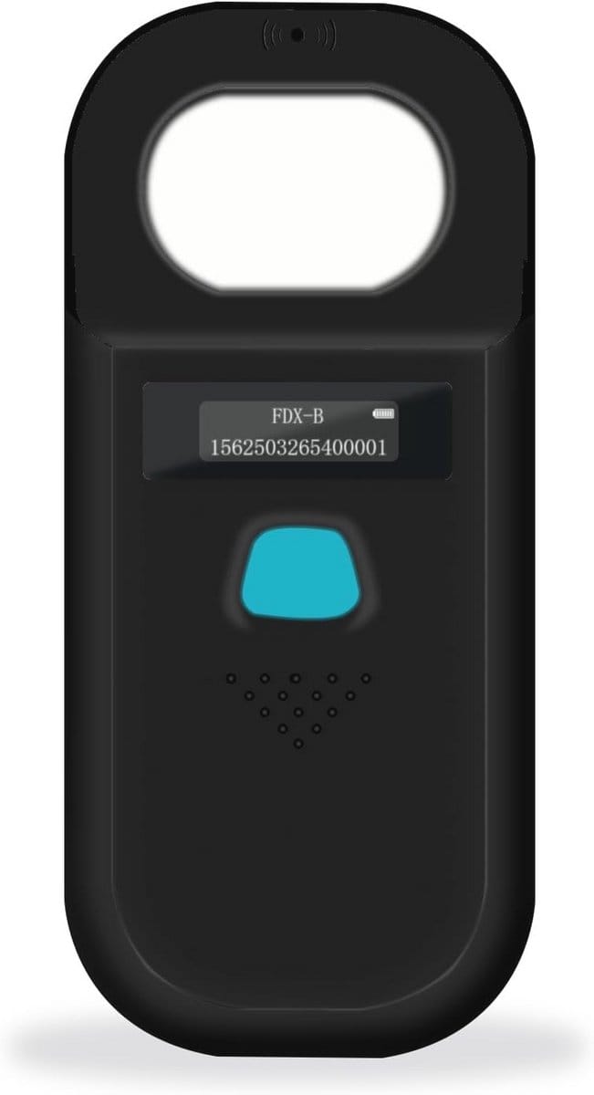 Dier Microchip Scanner voor Huisdieren - 134.2kHz/125kHz ISO11784(85) FDX-B RFID Lezer met 128 Sets Gegevensopslag