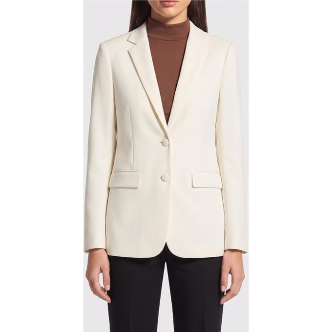 The Kooples Straight Suit Jacket Ecru Größe: 36 | Blazer Outlet | Damen | Braun