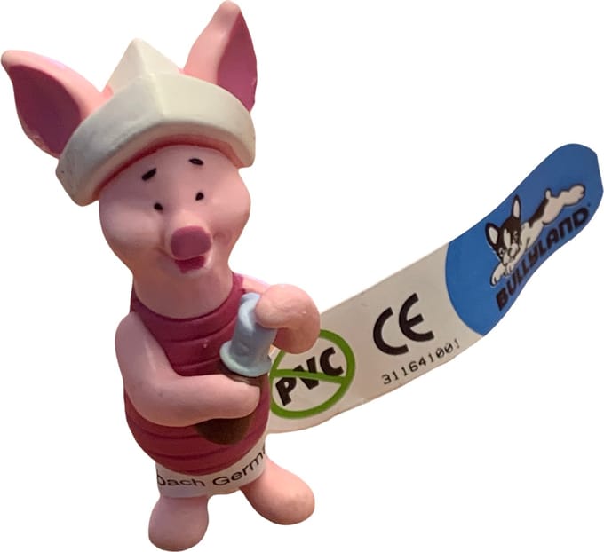 Winnie de Poeh - Speelfiguurtje Knorretje - Schatzoekend - 5 cm -  Bullyland