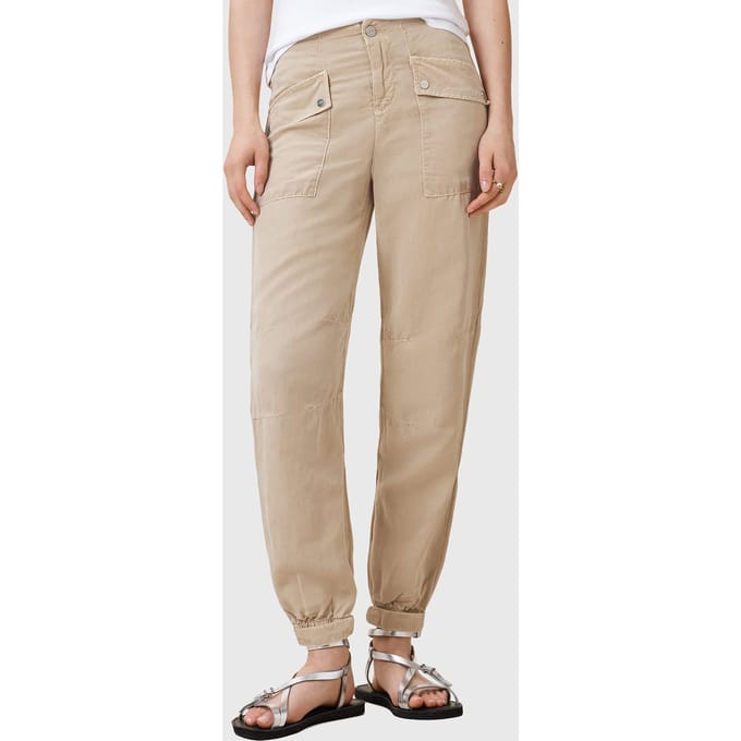 AllSaints Val Trouser Sand Brown Taglia: 4 | Pantaloni Outlet | Donna | Marrone