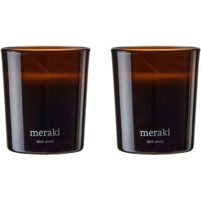 Meraki Geurkaarsen set Dark Wood klein