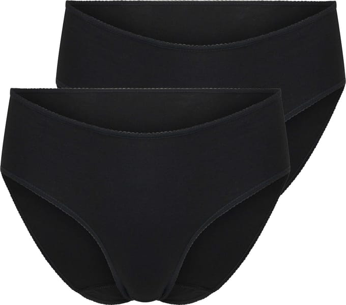 RJ Everyday 2-Pck Vlissingen Dames Midi Brief Zwart S