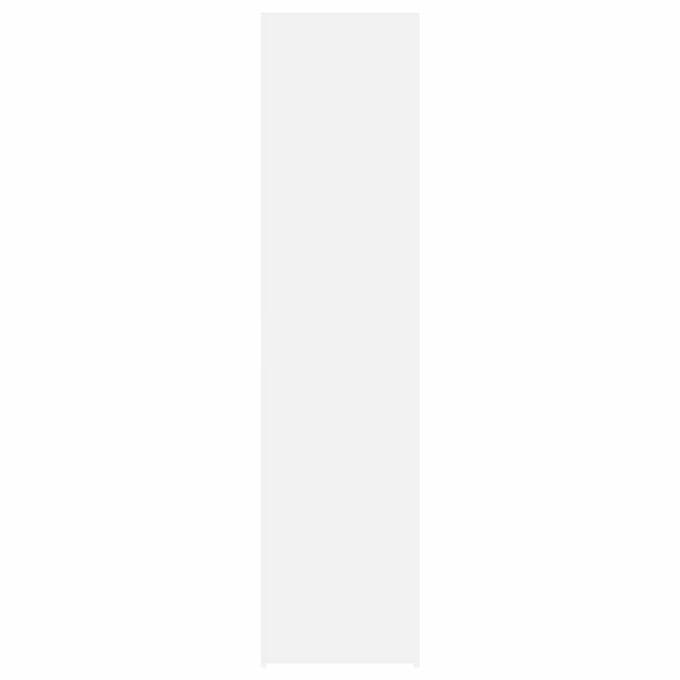 vidaXL - Hoge - kast - 45x42,5x185 - cm - bewerkt - hout - wit