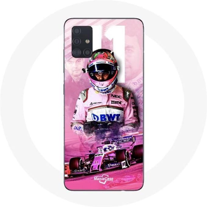 Samsung Galaxy A51 Case Formule 1 Sergio Pérez F1 Driver Roze roze