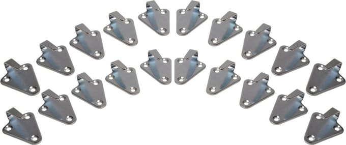 Haak voor elastiek of touw 39x53 mm - 20 stuks