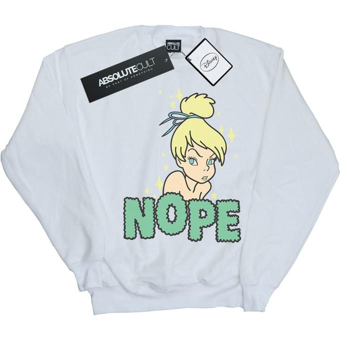 Disney Heren Tinker Bell Nope Sweatshirt (Wit)