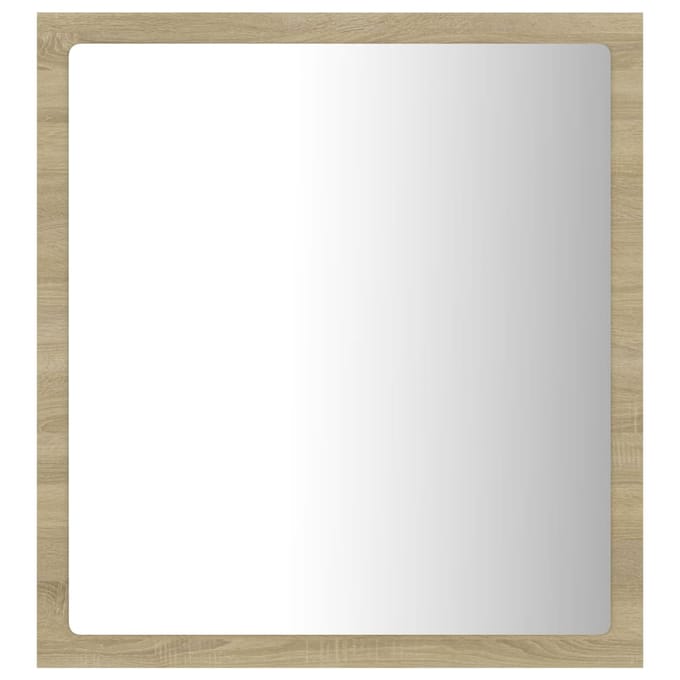 vidaXL - Badkamerspiegel - LED - 40x8,5x37 - cm - acryl - sonoma - eikenkleurig