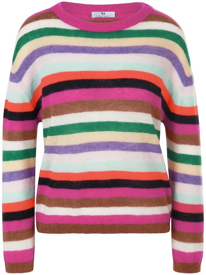 Trui ronde hals Van Peter Hahn multicolour
