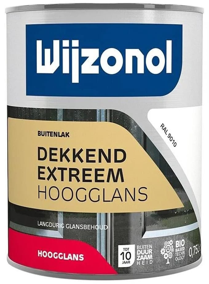 Wijzonol Dekkend Extreem roomwit hoogglans 750 ml