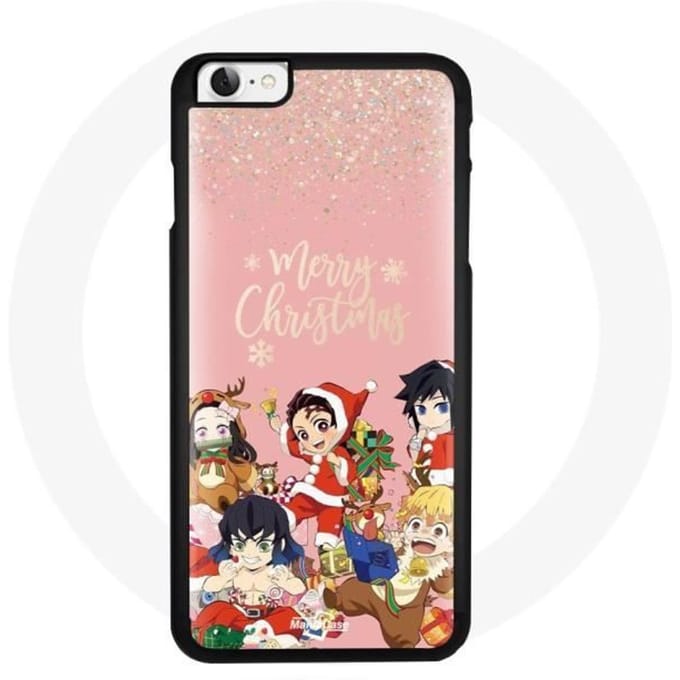 Coque pour Iphone SE Demon slayer merry christmas affiche Anime Manga