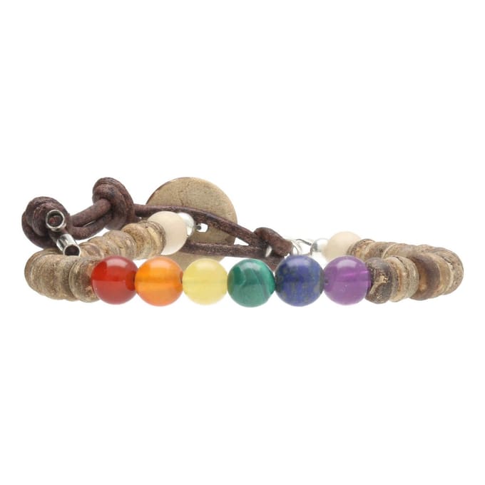 Bela Donaco - Armband Basic B6 – Rainbow – Kokos