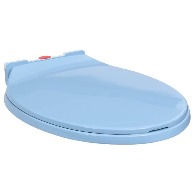 Toiletbril met Soft-Close Mechanisme en Snelontgrendelfunctie Blauw Ovaal