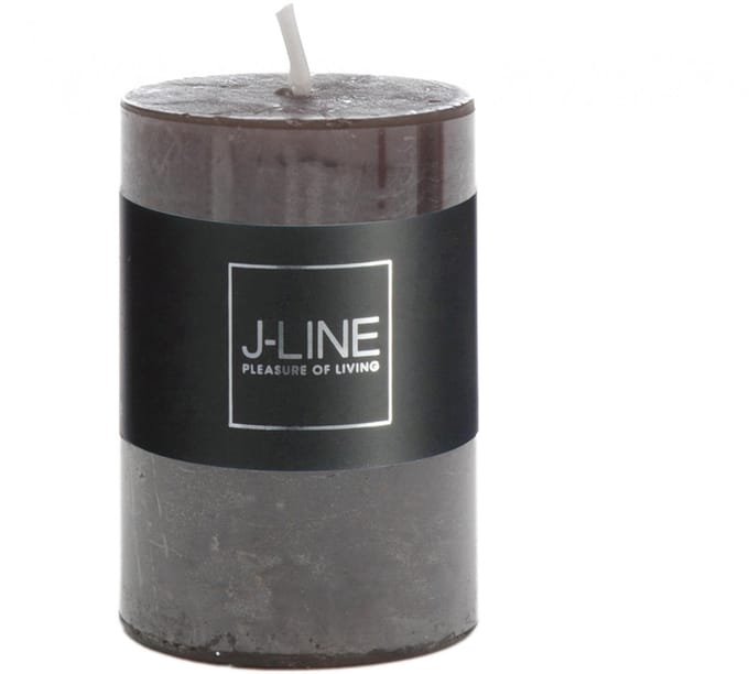 J-Line cilinderkaars - zwart - 18U - small - 6 stuks